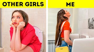 Funny Situations And Hacks For Everyday Life  TYPES OF GIRLS [upl. by Nonnaehr]