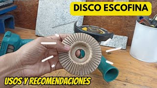 DISCO ESCOFINA  USOS Y RECOMENDACIONES [upl. by Geno]