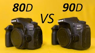 CANON 80D vs 90D  Testing all videospecs and features [upl. by Conall]