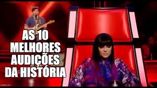 The Voice  As 10 Melhores Audições do Mundo de Acordo com Jurados [upl. by Keldon]