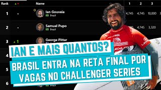 PARTIU ERICEIRA QUINTA PARADA DO CHALLENGER PODE CLASSIFICAR MAIS BRASILEIROS AO CT DE 2025 [upl. by Danny151]