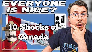 10 Things That SHOCK Tourists about Canada Reaction [upl. by Fin605]