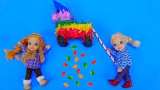 Elsa and Anna toddlers birthday party and pinata [upl. by Reinar]