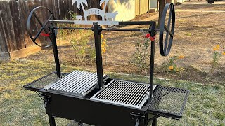 HOW TO BUILD A SPLIT BBQ GRILL  como hacer asador fácil [upl. by Gorton]