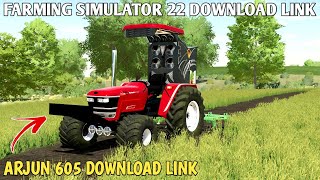 farming simulator 22 Indian mod challenge Hindi Arjun full modified tractor download link free [upl. by Tipton982]