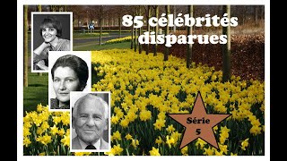 Hommage à 85 célébrités francophones disparues 5ème série [upl. by Nirb]