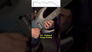 5 Exercises To Increase Your Hand Synchronisation 🎸🔥 shredguitarsolo guitar sweeppicking [upl. by Revlys631]