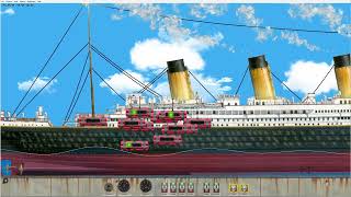 Sinking the titanic in floating sandbox [upl. by Eneli727]