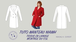 Niamh le tuto du patron de couture du manteau Niamh montage classique du col tailleur [upl. by Giuseppe768]