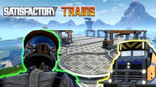 The FASTEST and Simplest Guide to TRAINS in SATISFACTORY [upl. by Hoppe279]