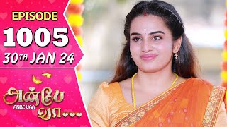 Anbe Vaa Serial  Episode 1005  30th Jan 2024  Virat  Shree Gopika  Saregama TV Shows Tamil [upl. by Aisinut]