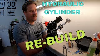 HOW TO REBUILD A HYDRAULIC CYLINDER RAM [upl. by Kaete]