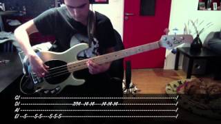 Red Hot Chili Peppers  Otherside Bass cover amp tab [upl. by Sandon]