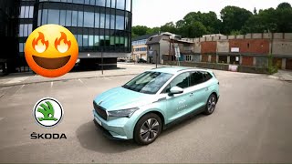 2024 SKODA ENYAQ iv 60  POV Test Drive 135  Acceleration [upl. by Dnallor934]