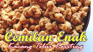 Resep Membuat Kacang Telur Keriting Yang Gurih Dan Lezat [upl. by Leunad]