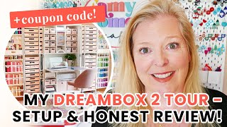 Dreambox 2 Tour  My Craft Room Setup amp Honest Review  a coupon code [upl. by Nivi702]