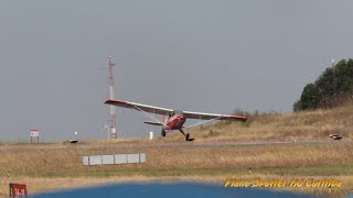 Arremetida Aeroboero  Pousos e decolagens com forte ventania no Aeroporto do Bacacheri [upl. by Sheridan331]