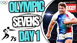 Olympic Rugby 7s Day 1  2024  Mens Sevens  Recap [upl. by Seton]