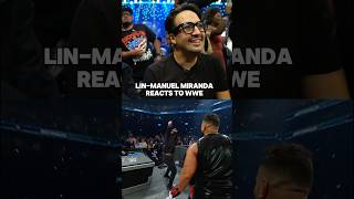 Lin Manuel Miranda had the time of his life at SmackDown 🙌🔥 [upl. by Allerym293]