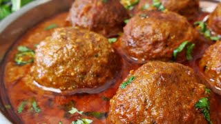 Kofta curry recipe  meatball curry recipe in English [upl. by Finkelstein554]