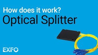 Optical Splitter  EXFO animated glossary of Fiber Optics [upl. by Innig365]