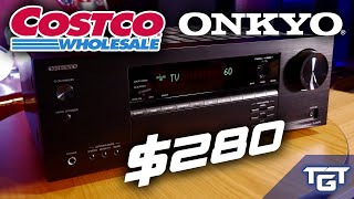 LOWEST PRICE 4K ATMOS RECEIVER Testing the NEW Onkyo TXSR393 from Costco [upl. by Elbon]