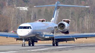 Bombardier Global 7500 N48EN Landing at Bern [upl. by Ullund]