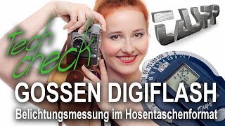 TASPP 96 TechCheck und Fotopraxis Gossen Digiflash Belichtungsmesser [upl. by Adnowat698]