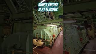 Ships Engine ShipEngine 8RTflex96c ContainerShipEngine [upl. by Ahsineg383]