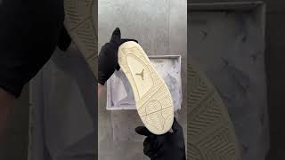 Air Jordan 4 Retro Sail Metallic Gold Unboxing [upl. by Ainigriv]