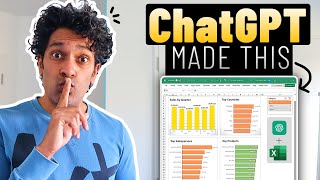 DONT tell my boss but ChatGPT made this Excel dashboard 🤫 [upl. by Henrietta45]