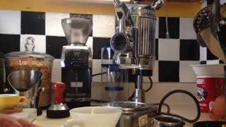 Faema Faemina espresso prep and shot [upl. by Ellicott]