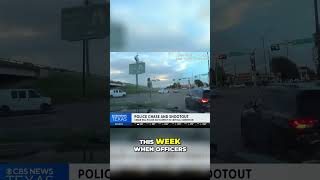 Dramatic High Speed Chase Ends in Shootout in Dallas shorts [upl. by Aerehs452]