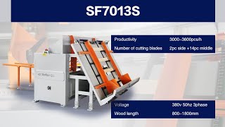 SF7013s Double Heads Notcher amp InFeeder hicas saifan woodpalletbusiness [upl. by Hutton]