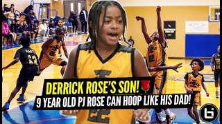 DERRICK ROSES SON PJ Rose Can Hoop Like His Dad 9 Years Old [upl. by Kimber]