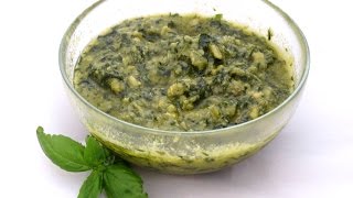 Pesto di basilico fatto in casa con il mortaio  pesto genovese [upl. by Elrae193]