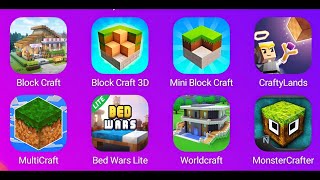 Block CraftMultiCraftBed Wars Lite Block Craft 3DMini Block CraftWorldCraftMonsterCrafter [upl. by Ecirp]