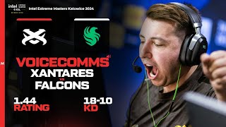 Katowice VOICECOMMS XANTARES VS Falcons VERTIGO  HIGHLIGHTS IEM Katowice 2024 [upl. by Nylaj944]