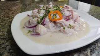 cómo preparar un delicioso CEVICHE DE PESCADO con leche Receta completa 👍 [upl. by Thetis]