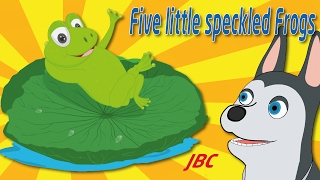 Five Little Speckled Frogs  Popular Nursery Rhymes amp Children Songs  Jolly Baby Club [upl. by Sclater197]