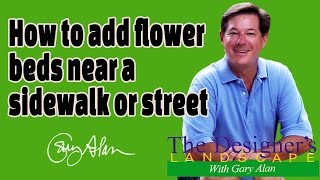 How to add flower beds around a sidewalk and street DesignersLandscape604 [upl. by Reivaxe65]