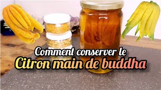 COMMENT CONSERVER LE CITRON MAIN DE BOUDDHA 2 MÉTHODES [upl. by Holden]