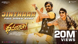 Jinthaak Full Video Song  Dhamaka Movie  Ravi Teja  Sreeleela  Trinadha Rao  Bheems Ceciroleo [upl. by Bianka]