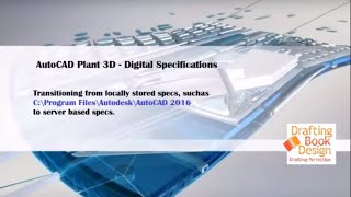 AutoCAD Plant 3D  Piping Specifications Specs transitioning from local to server based [upl. by Anhsirk]