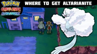 Pokémon Omega Ruby and Alpha Sapphire  ALTARIANITE LOCATION Where to find Tutorial [upl. by Forland959]