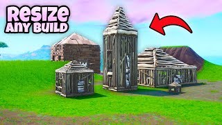 How to Resize any builds Stretched Builds Fortnite Glitch [upl. by Carmelita]