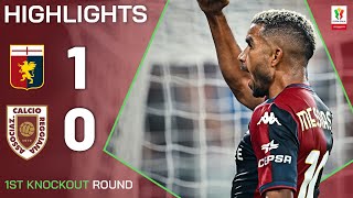 GENOAREGGIANA 10  HIGHLIGHTS  Messias sends Grifone through  Coppa Italia Frecciarossa 202425 [upl. by Shirlee]