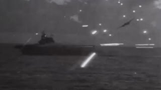 Japanese Air Attack on US Navy Aircraft Carrier Task Force Off Saipan Combat Action Footage WW2 [upl. by Ahsiner]