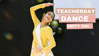 Semi classical dance performance  Teachers day  Amity University [upl. by Lauter]