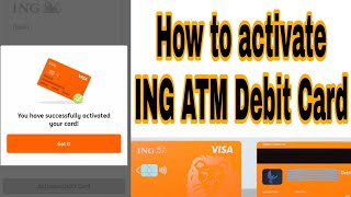 How to activate ING ATM Debit Card 2021 [upl. by Dianuj]